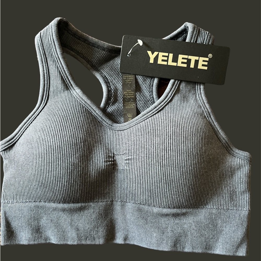 Denim Blue Yelette Sports Bra - Size Small